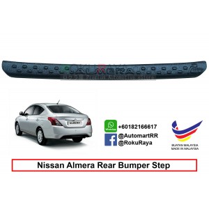 Nissan Almera N17  Custom Fit Original ABS Car Rear Bumper Step Scratch Guard Garnish Protector
